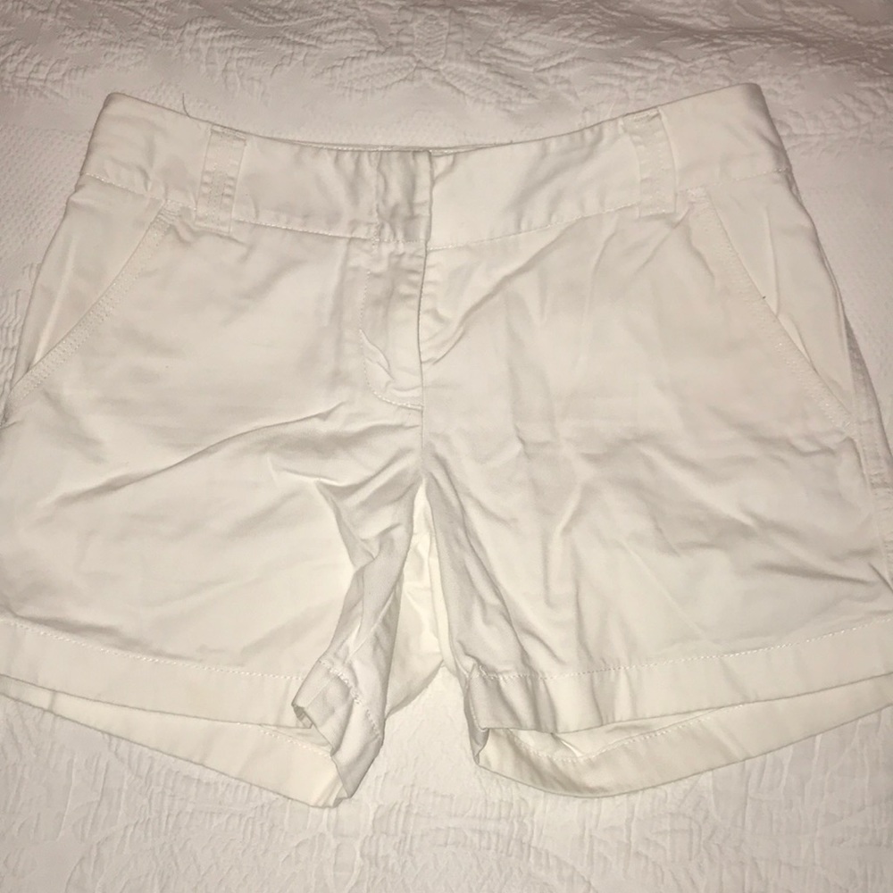 J. Crew white chino shorts Size 2